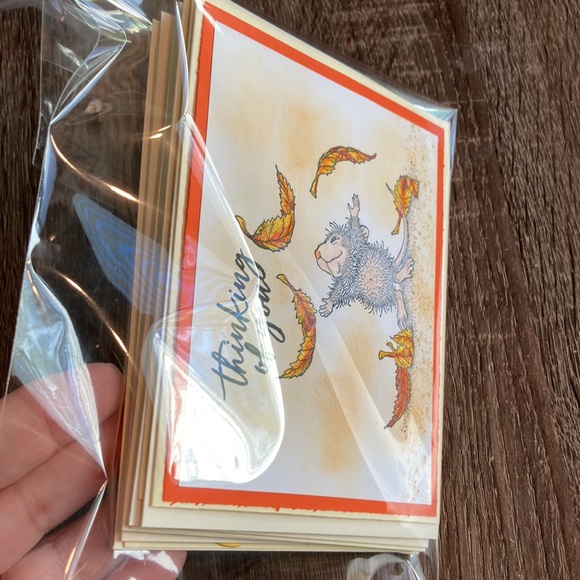 5 pk Hand Crafted Assorted Color Fall Cards Blank Inside Envelopes included NEW - Picture 2 of 8